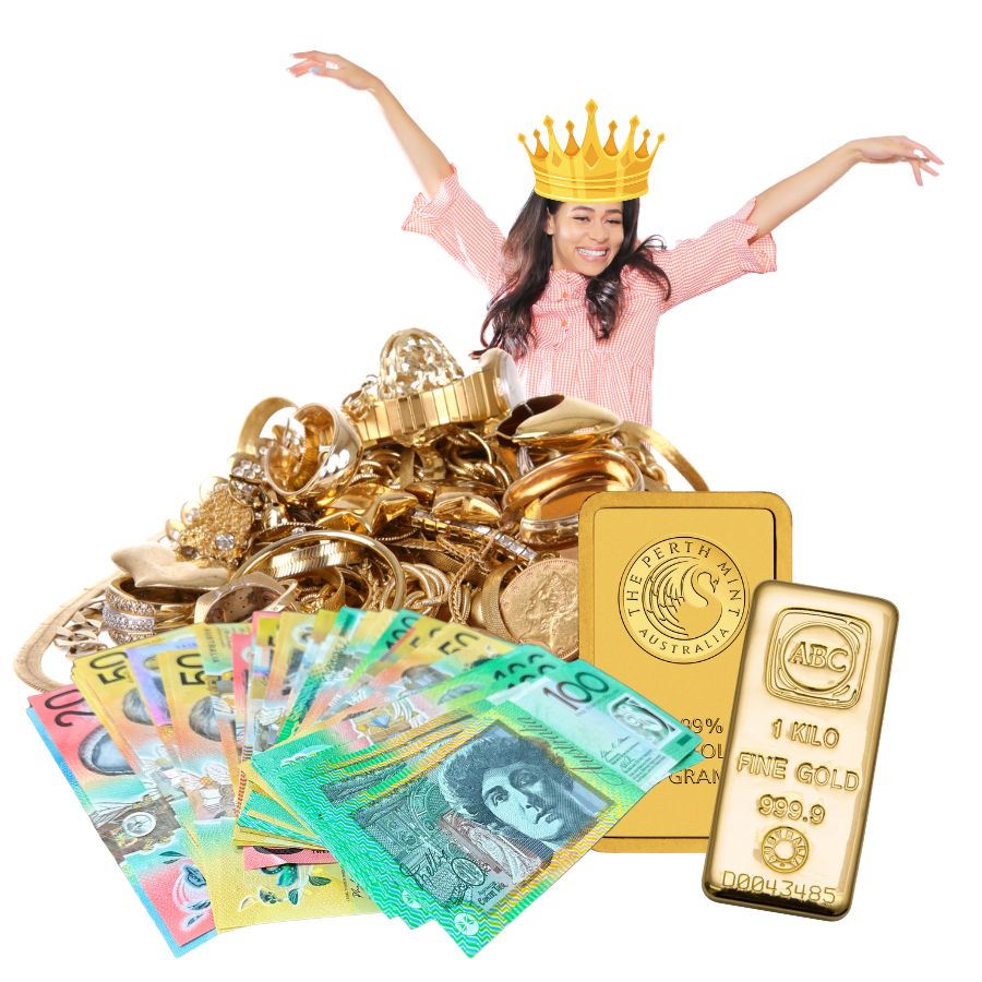 person as the king of selling gold